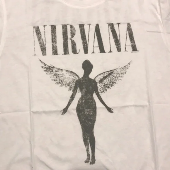 SOLD OUT White Nirvana Vintage Concert Band T-Shirt - Picture 6 of 7